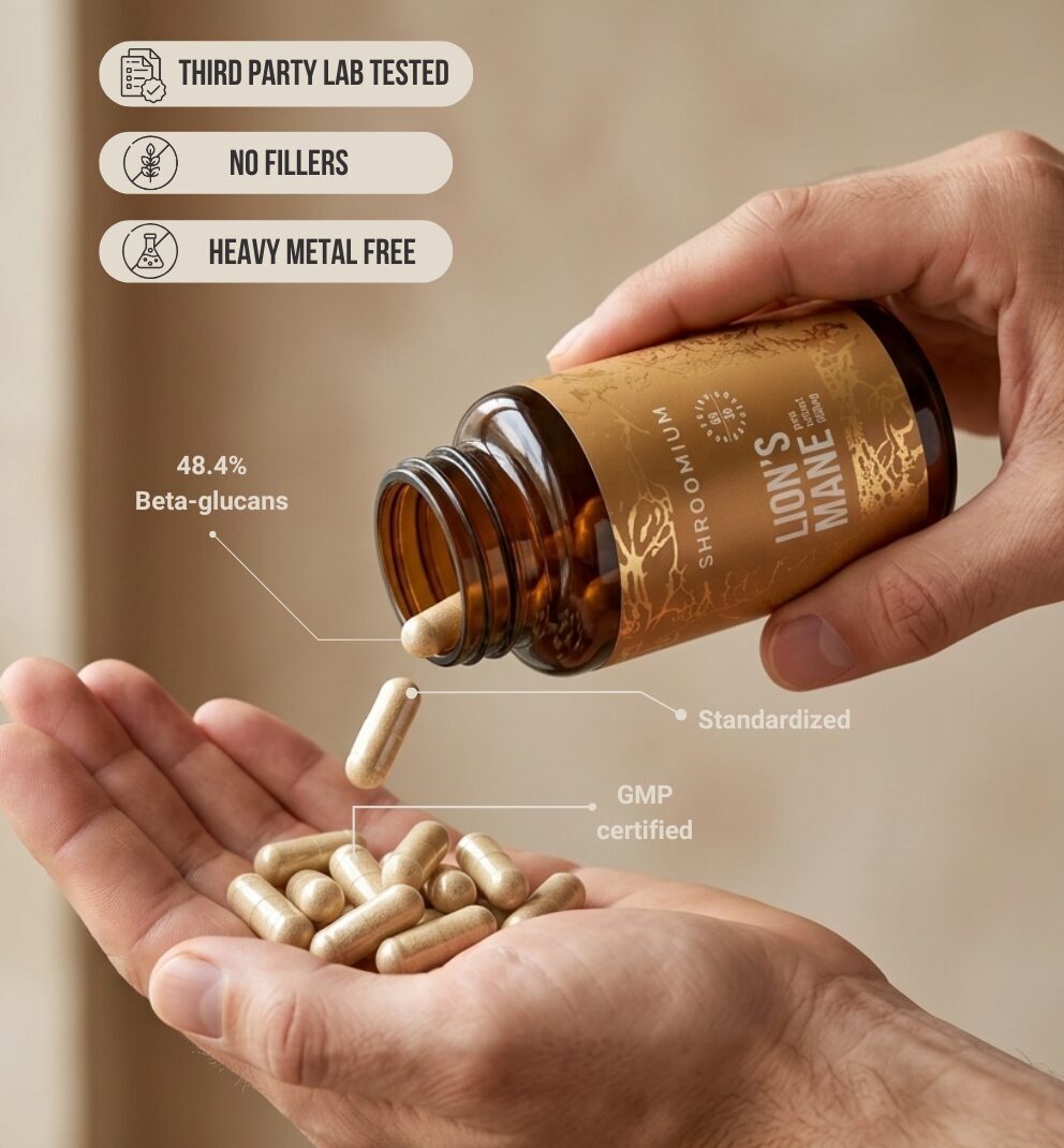 Lion's Mane Capsules 2 months– Natural Focus and Memory Support