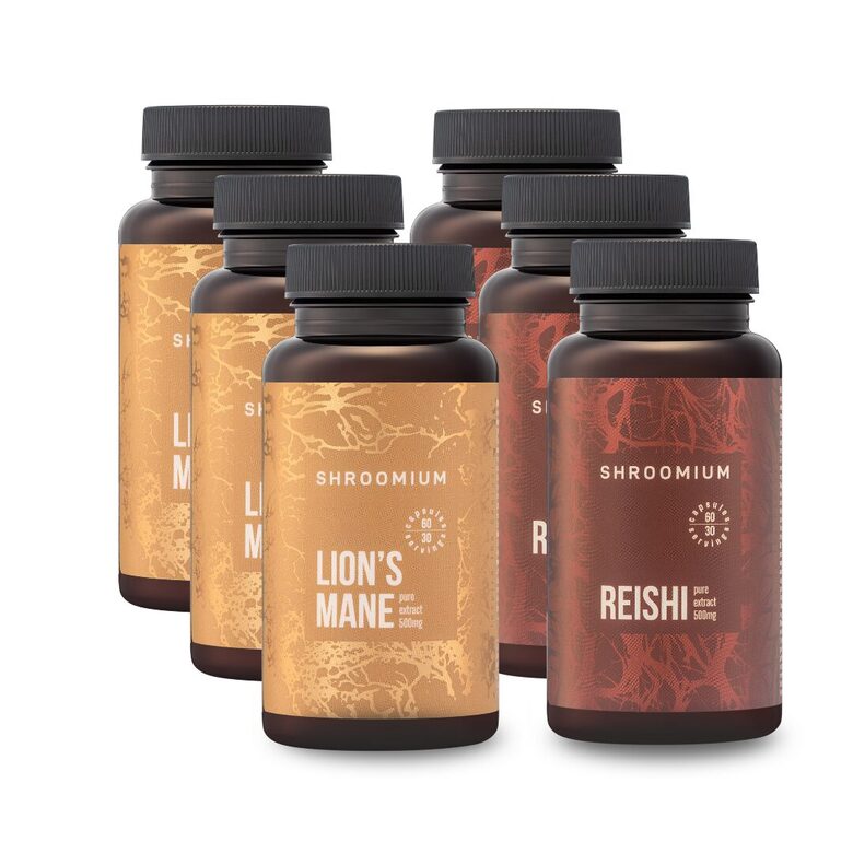 LION'S MANE + REISHI komplekts 3 mēnešiem